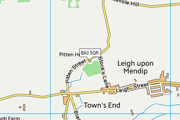 BA3 5QR map - OS VectorMap District (Ordnance Survey)