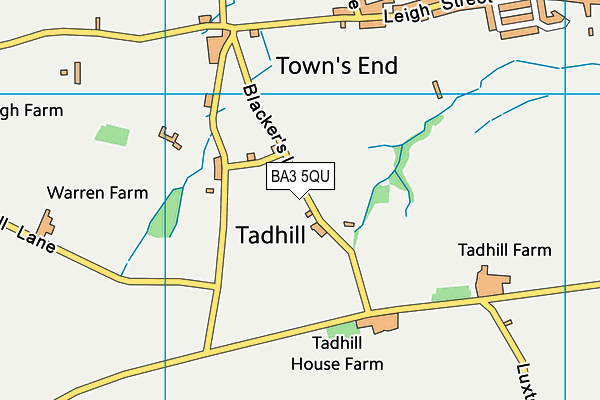 BA3 5QU map - OS VectorMap District (Ordnance Survey)