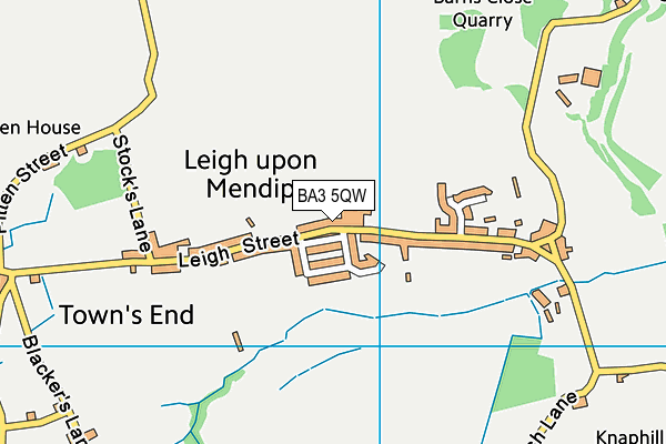 BA3 5QW map - OS VectorMap District (Ordnance Survey)