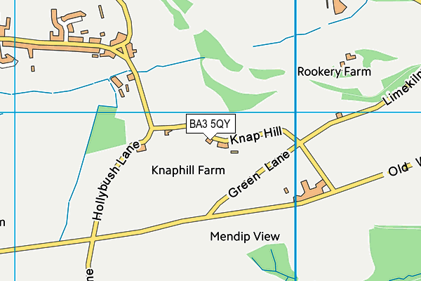 BA3 5QY map - OS VectorMap District (Ordnance Survey)