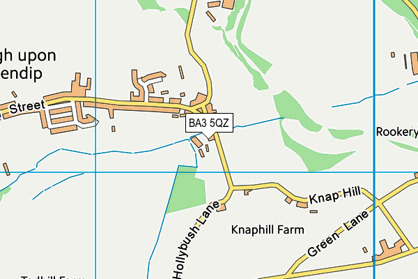 BA3 5QZ map - OS VectorMap District (Ordnance Survey)