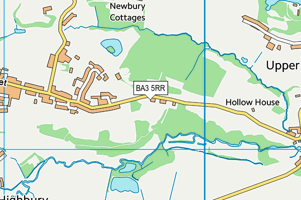 BA3 5RR map - OS VectorMap District (Ordnance Survey)