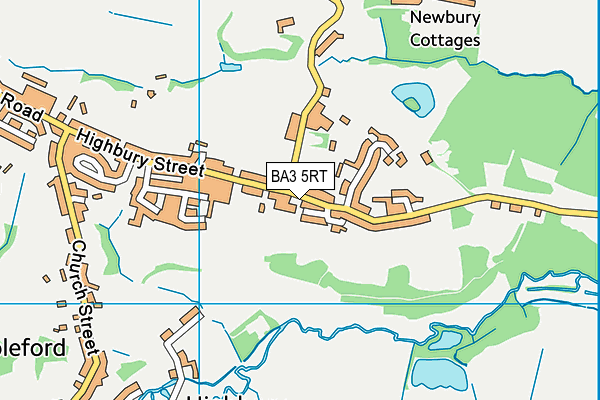 BA3 5RT map - OS VectorMap District (Ordnance Survey)