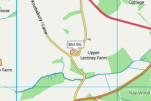 BA3 5SL map - OS VectorMap District (Ordnance Survey)