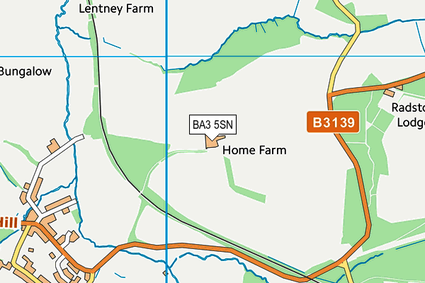 BA3 5SN map - OS VectorMap District (Ordnance Survey)