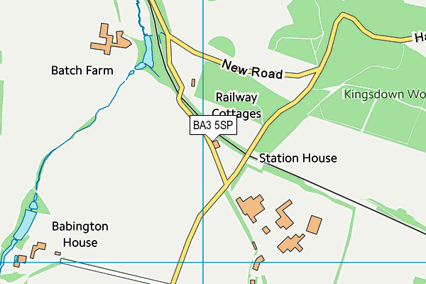 BA3 5SP map - OS VectorMap District (Ordnance Survey)