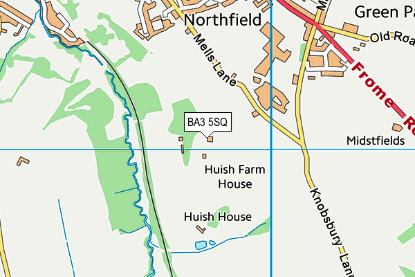 BA3 5SQ map - OS VectorMap District (Ordnance Survey)