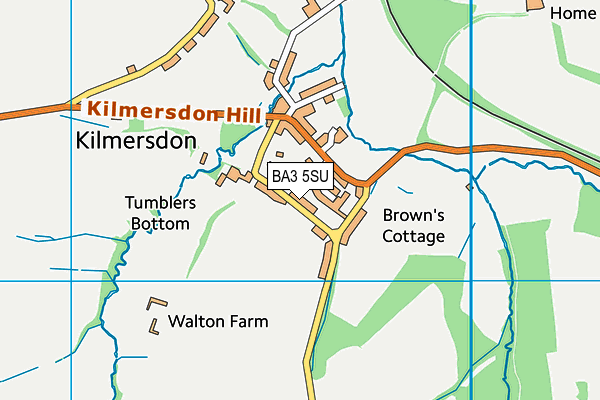 BA3 5SU map - OS VectorMap District (Ordnance Survey)