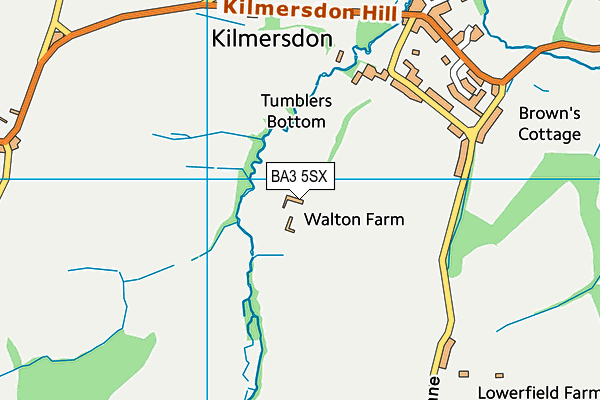 BA3 5SX map - OS VectorMap District (Ordnance Survey)