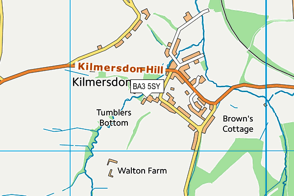 BA3 5SY map - OS VectorMap District (Ordnance Survey)