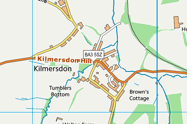 BA3 5SZ map - OS VectorMap District (Ordnance Survey)