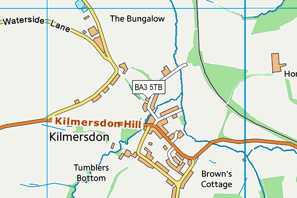 BA3 5TB map - OS VectorMap District (Ordnance Survey)