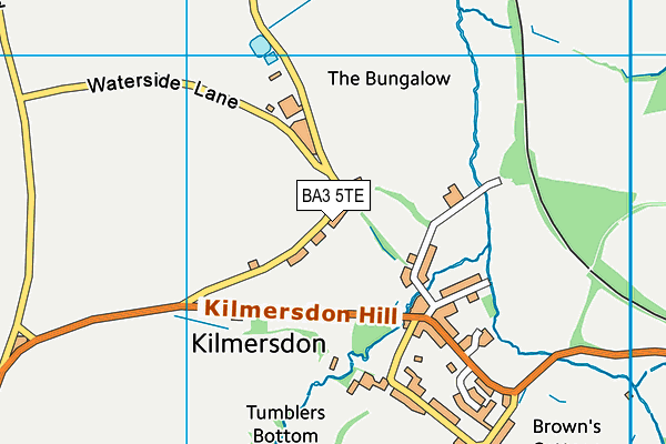 Kilmersdon Cricket Club (Closed) map (BA3 5TE) - OS VectorMap District (Ordnance Survey)