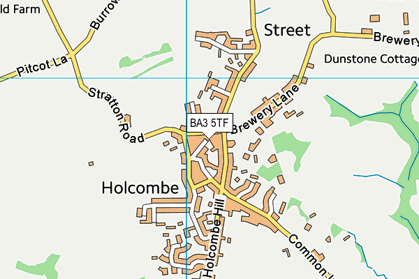 BA3 5TF map - OS VectorMap District (Ordnance Survey)