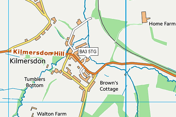 BA3 5TG map - OS VectorMap District (Ordnance Survey)