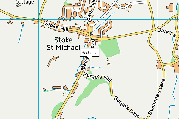 BA3 5TJ map - OS VectorMap District (Ordnance Survey)