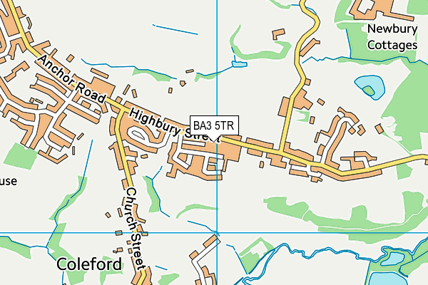 BA3 5TR map - OS VectorMap District (Ordnance Survey)