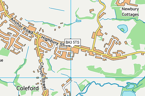 BA3 5TS map - OS VectorMap District (Ordnance Survey)