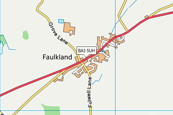 BA3 5UH map - OS VectorMap District (Ordnance Survey)