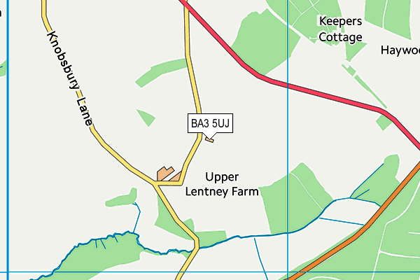 BA3 5UJ map - OS VectorMap District (Ordnance Survey)