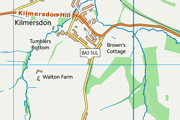 BA3 5UL map - OS VectorMap District (Ordnance Survey)