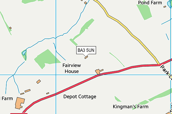 BA3 5UN map - OS VectorMap District (Ordnance Survey)