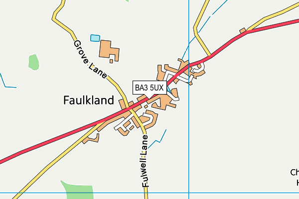 BA3 5UX map - OS VectorMap District (Ordnance Survey)
