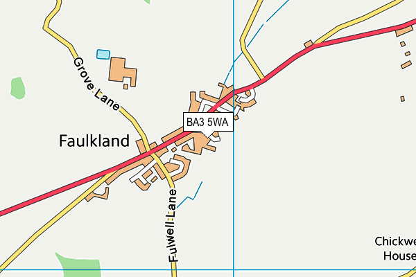 BA3 5WA map - OS VectorMap District (Ordnance Survey)