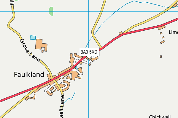 BA3 5XD map - OS VectorMap District (Ordnance Survey)