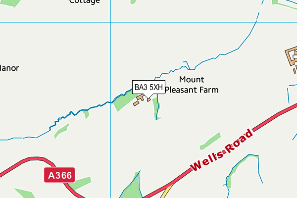 BA3 5XH map - OS VectorMap District (Ordnance Survey)