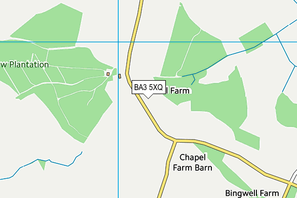 BA3 5XQ map - OS VectorMap District (Ordnance Survey)