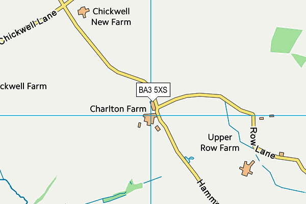 BA3 5XS map - OS VectorMap District (Ordnance Survey)