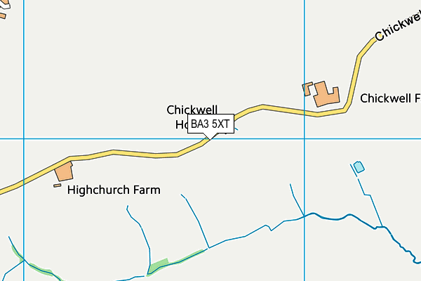 BA3 5XT map - OS VectorMap District (Ordnance Survey)