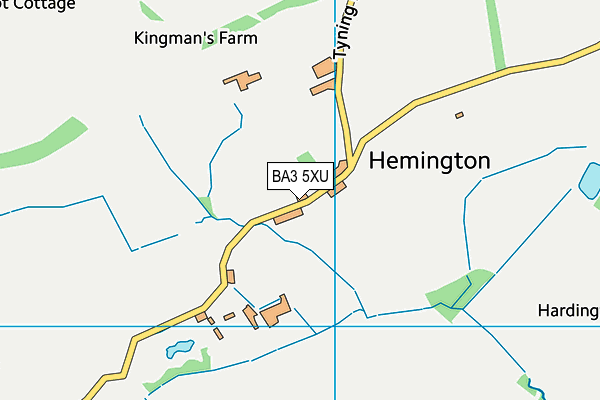 Hemington Primary School map (BA3 5XU) - OS VectorMap District (Ordnance Survey)