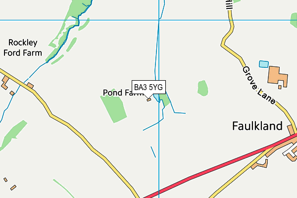 BA3 5YG map - OS VectorMap District (Ordnance Survey)