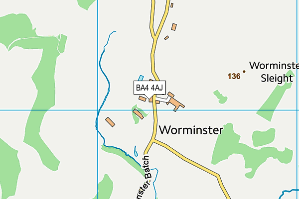 BA4 4AJ map - OS VectorMap District (Ordnance Survey)