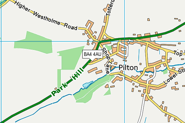 BA4 4AU map - OS VectorMap District (Ordnance Survey)