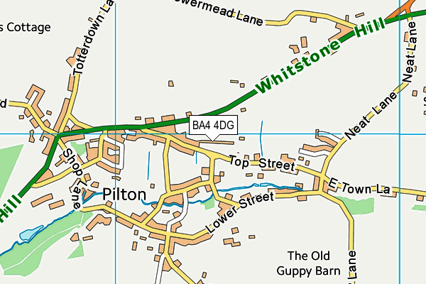 BA4 4DG map - OS VectorMap District (Ordnance Survey)