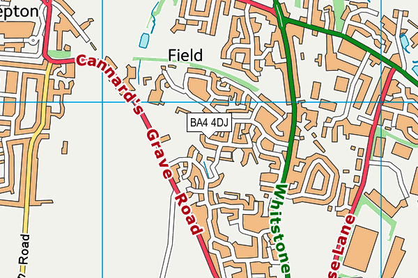 BA4 4DJ map - OS VectorMap District (Ordnance Survey)