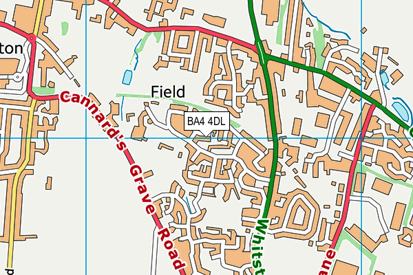 BA4 4DL map - OS VectorMap District (Ordnance Survey)