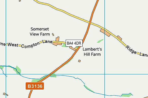 BA4 4DR map - OS VectorMap District (Ordnance Survey)