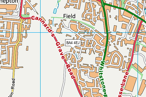 BA4 4EJ map - OS VectorMap District (Ordnance Survey)