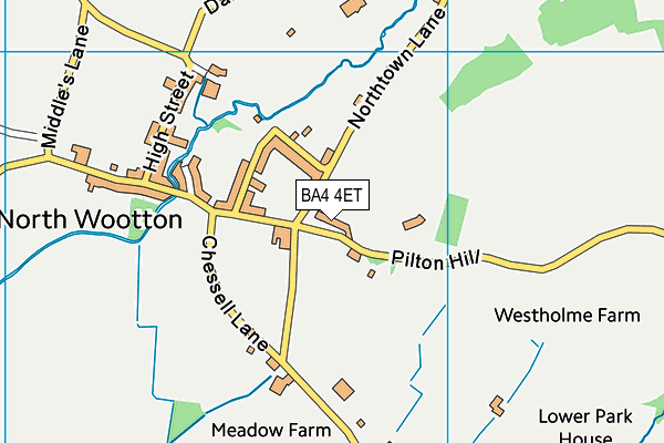 BA4 4ET map - OS VectorMap District (Ordnance Survey)