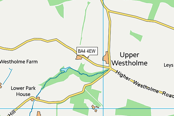 BA4 4EW map - OS VectorMap District (Ordnance Survey)