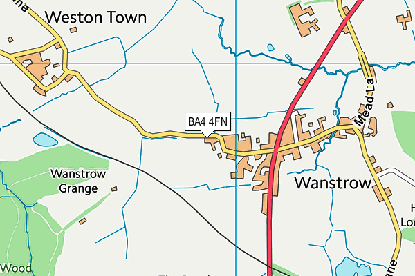 BA4 4FN map - OS VectorMap District (Ordnance Survey)