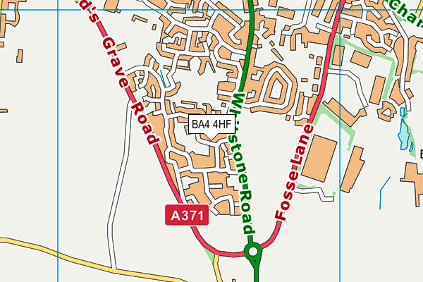 BA4 4HF map - OS VectorMap District (Ordnance Survey)