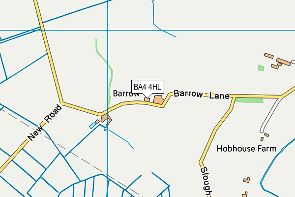 BA4 4HL map - OS VectorMap District (Ordnance Survey)