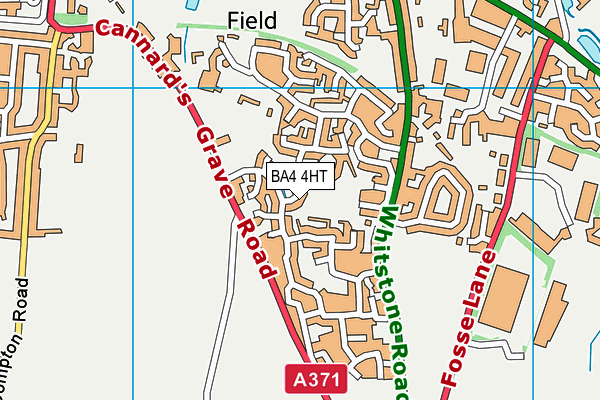 BA4 4HT map - OS VectorMap District (Ordnance Survey)