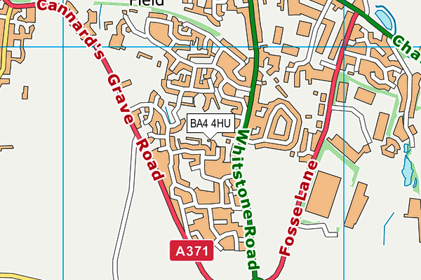 BA4 4HU map - OS VectorMap District (Ordnance Survey)
