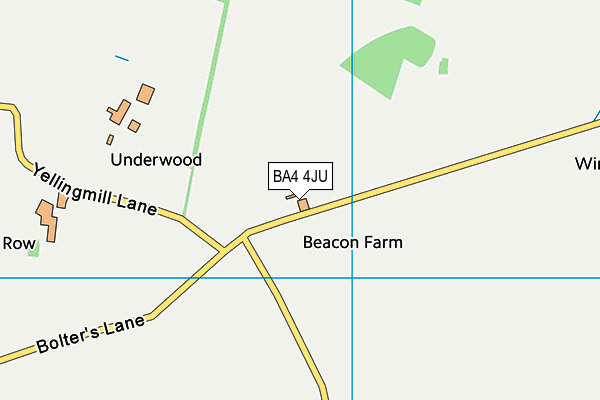 BA4 4JU map - OS VectorMap District (Ordnance Survey)